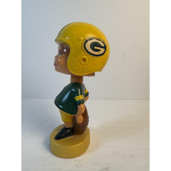 Sports Specialties 1975 Bobblehead Green Bay Packers NFL Football Nodder Vintage - Picture 5 of 16